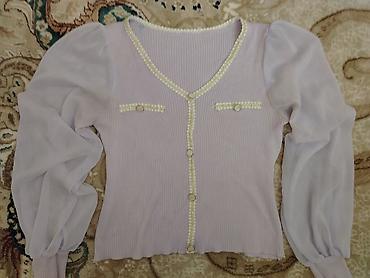 şalvar cins: Bənövşəyi rəngdə zərif qadın koftası - Stil: Romantik/classic - Rəng — 3