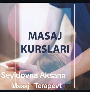 dirnag kursu: Gozəllik və sağlamlıq, Masaj, Əyani, Fərdi, Qrup, Diplom, sertifikat