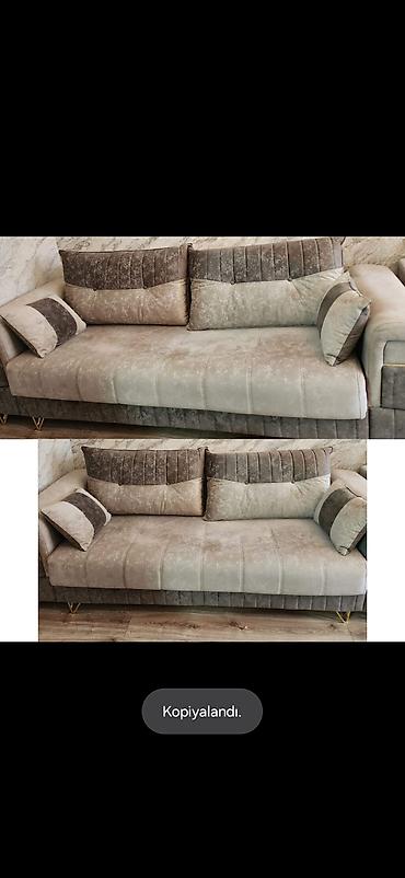 divan qabağı stol: 2 eded divan acilan bazali 550₼ satilir .Unvan 20 yanvar &Rumi E — 1