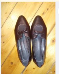 женские махровые тапочки: Qadın üçün klassik balerin tipli ayaqqabı - Rəng: tünd qəhvəyi -