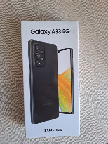 samsung galaxy s22 ultra цена бишкек: Samsung Galaxy A33 5G, Б/у, 128 ГБ, цвет - Черный, 2 SIM