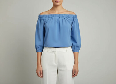 asymetryczne bluzki oversize: Women's blouse, size S