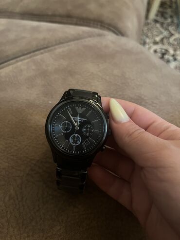 uşaq qol saatları: Yeni, Qol saatı, Emporio Armani, rəng - Qara
