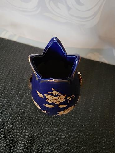 drobnjak vaza: Vaza nova iz 70ih godina. Vaza porcelan,kobalt pozlata perfektna,sve — 2