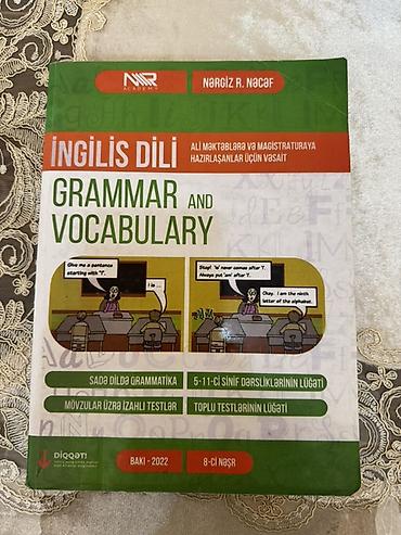 Məhsul: “İngilis Dili: Grammar and Vocabulary” – Nərgiz R. Nəcəf, NR