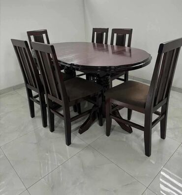 Setovi stolova i stolica: Trpezarijski set od drveta – sto sa 6 stolica - Klasičan ovalni sto na lalafo.rs — 2 Setovi stolova i stolica: Trpezarijski set od drveta – sto sa 6 stolica - Klasičan ovalni sto — 2