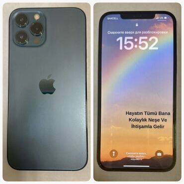 айфон 14 про: IPhone 12 Pro, Pacific Blue, Face ID