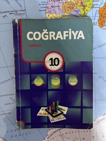 CD, DVD disklər və kassetlər: Yeni nəşr 10cu sinif coğrafiyya kitabı satıram, 8 aznə alınıb son
