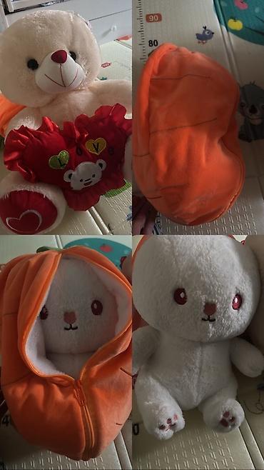 pet банки: Мягкая игрушка-зайка с комплектом аксессуаров. - Белый плюшевый — 1