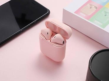 bluetooth slusalice cena: I12 Bluetooth Roze Slušalice Odličan kvalitet zvuka! Paket sadrži — 1
