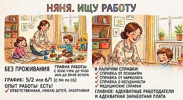 Няня - Женщина, С опытом, Полный рабочий день at lalafo.kg Няня - Женщина, С опытом, Полный рабочий день