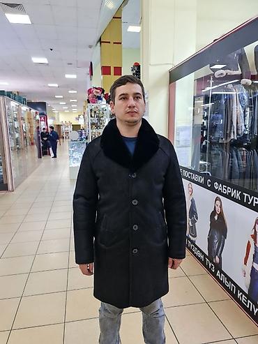 Дубленки: Мужская дублёнка из натуральной овчины - Цвет: глубокий чёрный. - — 6