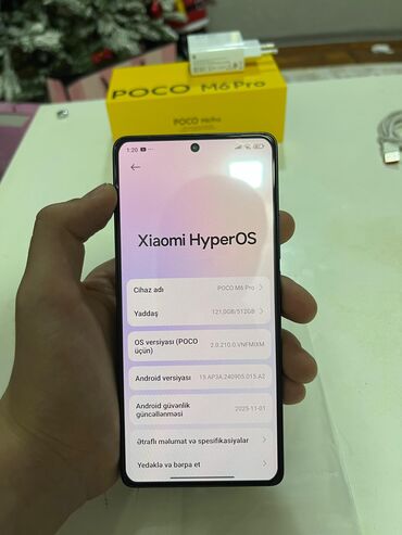 Poco: Poco M6 Pro, rəng - Qara, Barmaq izi — 9