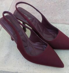 женские коралловые туфли: Qadın üçün klassik ayaqqabı – Miss Miller - Model: açıq dabanlı