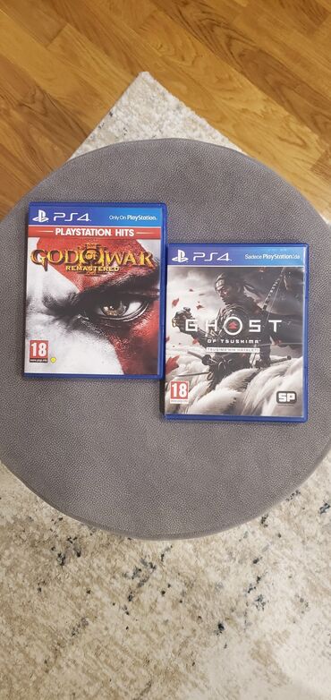 ps4 oyun disk: Oyun Seti/Game set Ghost of tsushima + God of war 3 remastered ps4