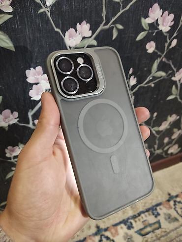 Apple iPhone: IPhone 15 Pro Max, Б/у, 512 ГБ, Черный, Чехол, 100 % — 1