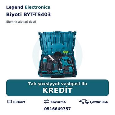 Инструменты: Elan başlığı: Elektrik alətlər dəsti Biyoti BYT-TS403 Elan mətni — 1