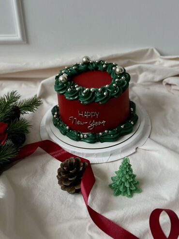 Tortlar: Yeni il mövzusunda bəzədilmiş tortlar - Şən Yeni il dizaynları: qar — 8