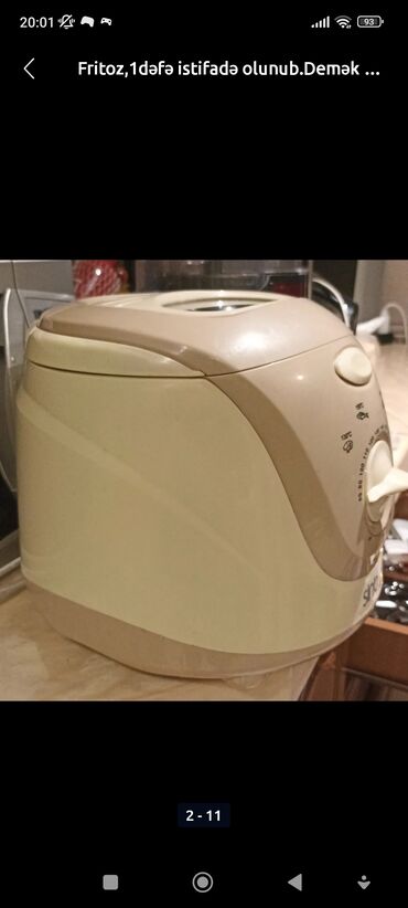 Fritozlar: Fritoz Sinbo, 2-2,9 l, İşlənmiş, Pulsuz çatdırılma — 2