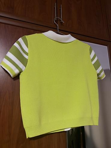Личные вещи: ZARA qısaqol trikotaj kofta/cardigan - Rəng: açıq neon-yaşıl gövdə — 3