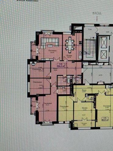 Продажа квартир: 4 комнаты, 126 м², Элитка, 10 этаж, ПСО (под самоотделку)