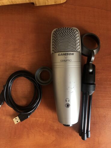 Вокальные микрофоны: Микрофон Samson c01u pro USB конденсаторный микрофон. Записывает