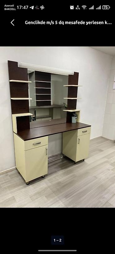 tibbi dolab: Yeni, Saç kəsimi üçün masa, Güzgülü — 1