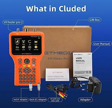 iş alətləri: GTMedia V8 Finder Pro 2 peyk siqnal ölçüm cihazı Xüsusiyyətlər: - — 1
