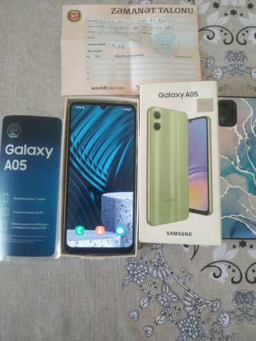 yaddaş kart: Samsung Galaxy A05, 128 GB, rəng - Çəhrayı, Zəmanət, Düyməli, Sensor