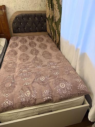 carpayi: Tək nəfərlik çarpayı + döşək dəsti - Ölçü: eni 90,uzunu 2 - Çarpayı — 4