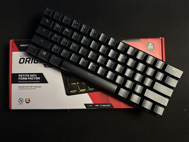 Kompüter və noutbuk aksesuarları: HyperX Alloy Origins 60 Mechanical Gaming Keyboard. Qutusu daxil