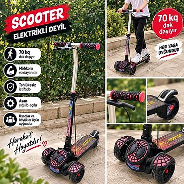 hoverboard aparatı 2 el: Skuter – elektrikli deyil - Maksimum 70 kq daşıyır - Hər yaşa — 1