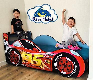 Детские односпальные кровати: Детская односпальная кровать, Новый, Для мальчика, Для девочки, С матрасом, ДСП, Бесплатная доставка — 9