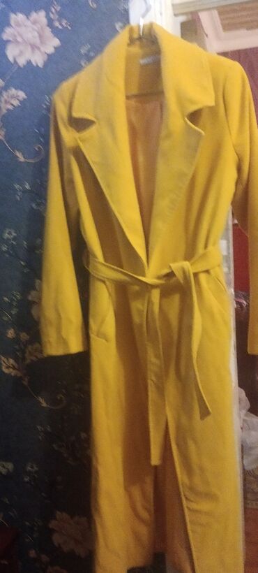 пальто женское: Пальто 2XL (EU 44), цвет - Желтый