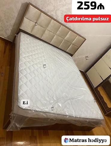 кровать 2 спальная: *Taxt / İki nəfərlik Çarpayı 259Azn 💥* ✔️Rəng seçimi var Ölçü — 3