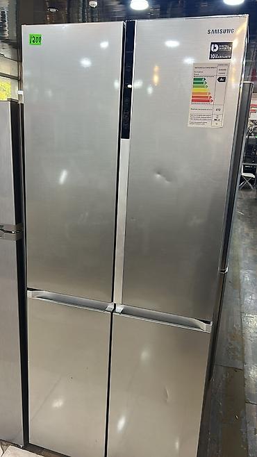 Soyuducular: Samsung dörd qapılı soyuducu (inox rəng, French Door dizayn) — 2