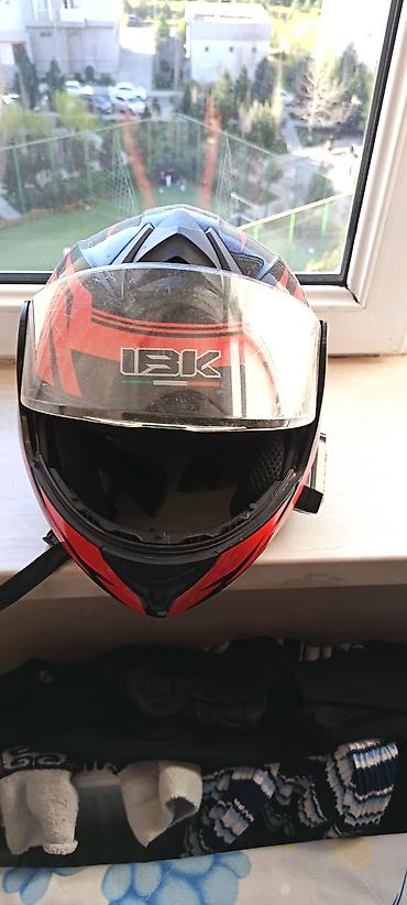 moto blok: IBK tam üzlü motosiklet dəbilqəsi – inteqrasiya olunmuş Bluetooth — 5