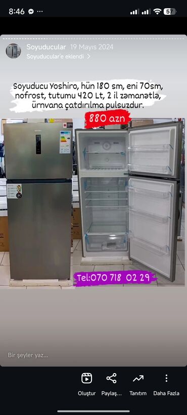 Soyuducular: Yeni Soyuducu Satılır — 16