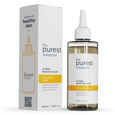 sizanaq lekelerini nece temizlemek olar: The Purest Solution üz üçün toner və təmizləyici vasitə. Yeni alınıb