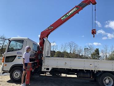 Автомобиль с краном-манипулятором UNIC - Тип: бортовой грузовик с КМУ