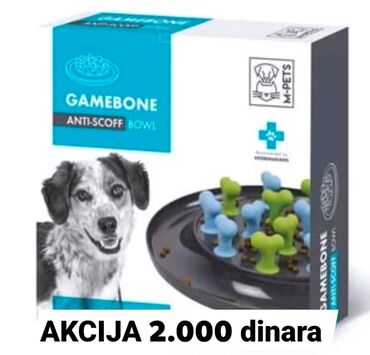 kućice za pse – слике: Gamebone Anti-Scoff činija usporava hranjenje vašeg psa. Dizajnirana