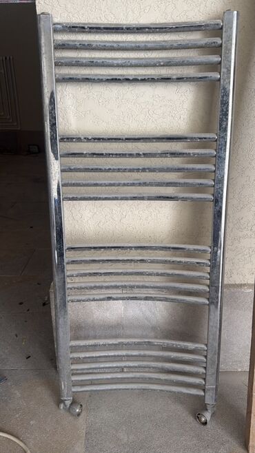 Mətbəx çanaqları: Xrom örtüklü hamam üçün dəsmal qurudan/radiator - Material: metal