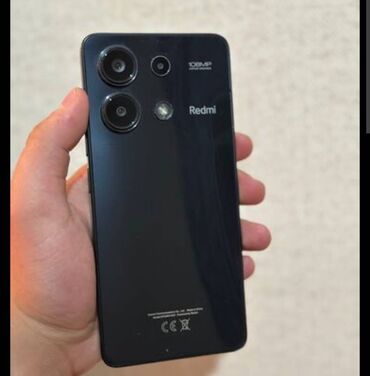 Kompüter, noutbuk və planşetlər: Redmi Note 13, 256 GB, rəng - Qara, Sensor, Barmaq izi, Simsiz şarj