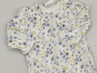 kombinezon granatowy w kwiaty: Blouse, Topomini, 6-9 months, condition - Perfect