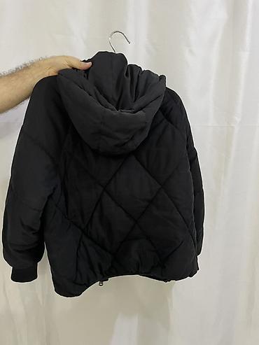 geyin: Palto, Mavi, 2XL, rəng - Qara — 2