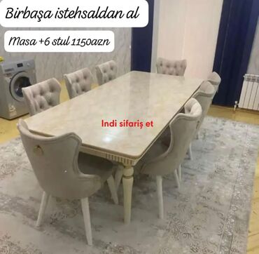 Divanlar: Qonaq otağı üçün, Yeni, 6 stul
