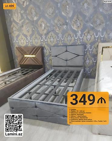 Ev üçün mebel: Çarpayı – La Mini - Ölçü: 90 × 200 sm - Mexanizm: Açılmayan, bazasız — 1