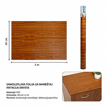 KMT Samolepljiva folija u boji drveta 3280397 Samolepljiva PVC folija