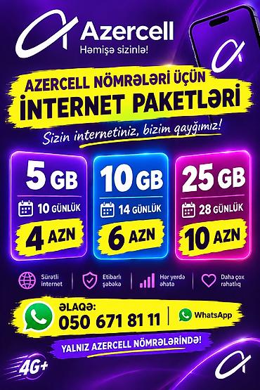 iphone x arxa susə qiyməti: Azercell 25gb internet cemi 10Azn ! 
28gunluk — 1