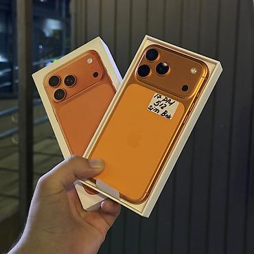 iphone 2 sim: IPhone 17 Pro Max, Б/у, 512 ГБ, Оранжевый, Защитное стекло, Чехол, Кабель, 100 % — 7